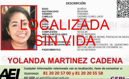 ¡Si es el cuerpo de Yolanda! Confirma Fiscalía de Nuevo León otro feminicidio